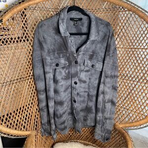 Forever 21 Blue Gray Button-Up Jacket